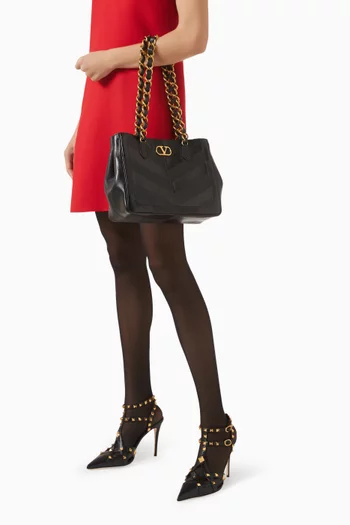 Small Laseine Shopping Bag in Nappa Leather