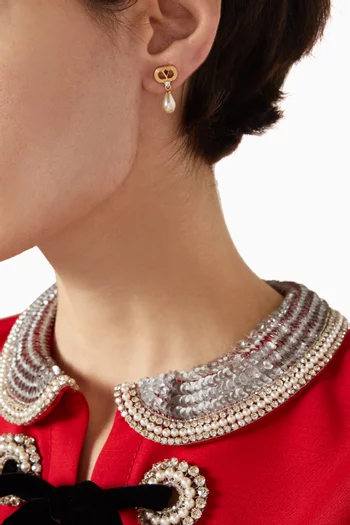 Ovalette Swarovski® Earrings in Metal