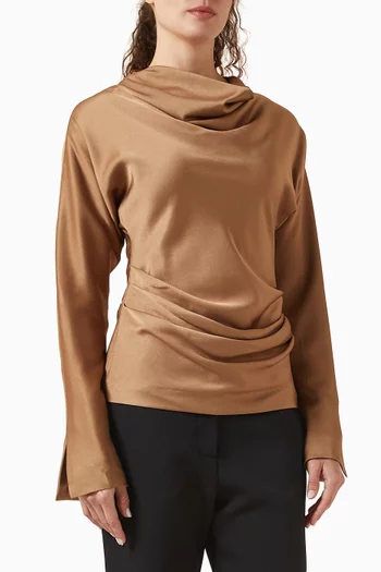 بلوزة فيكتوريا بدرابيه ستان