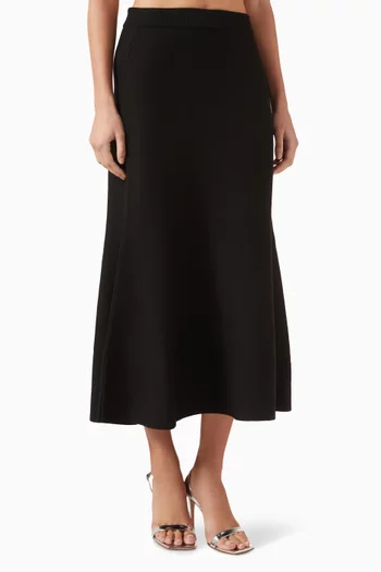 تنورة أتوود بحافة واسعة صوف