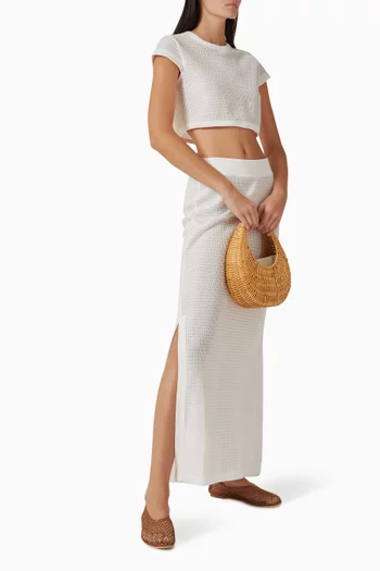 بلوزة ليدي قصيرة مزيج فيسكوز