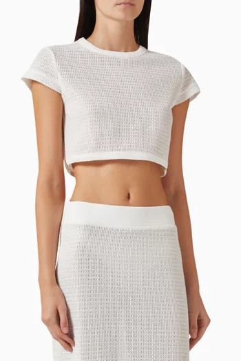 بلوزة ليدي قصيرة مزيج فيسكوز