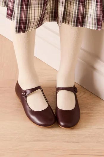 Mary Jane Shoes in Leather