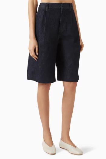 شورت بقصة مريحة دينم