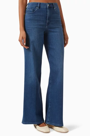 Le Slim Palazzo Jeans in Denim