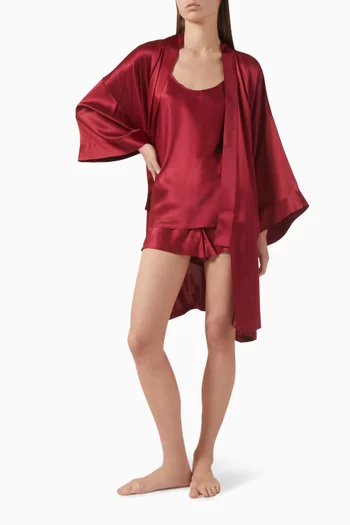 Bella Camisole Set in Silk Satin