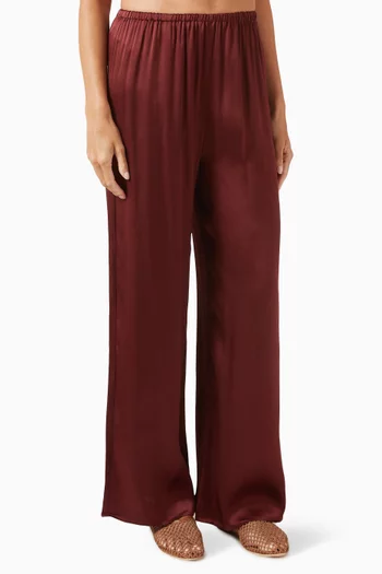 Austin Pants in Silk Satin