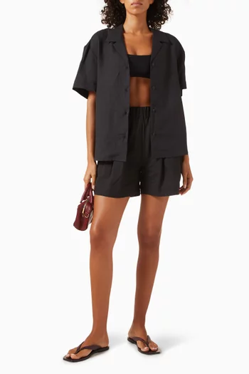 قميص براج كتان عضوي