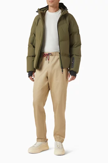 جاكيت تزلج أنغرين بغطاء رأس مبطن بالزغب