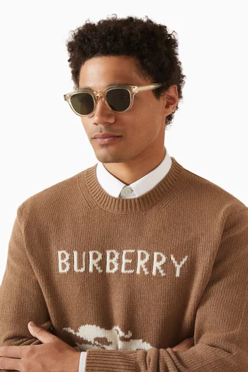 نظارة شمسية بإطار حرف D أسيتات