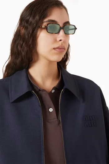 Rectangle Sunglasses in Acetate