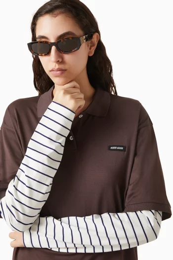 Oval Sunglasses in Acetate