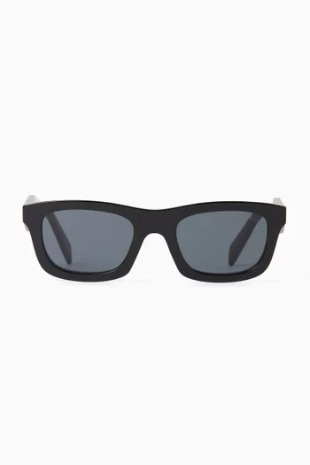 Rectangular Sunglasses in Acetate