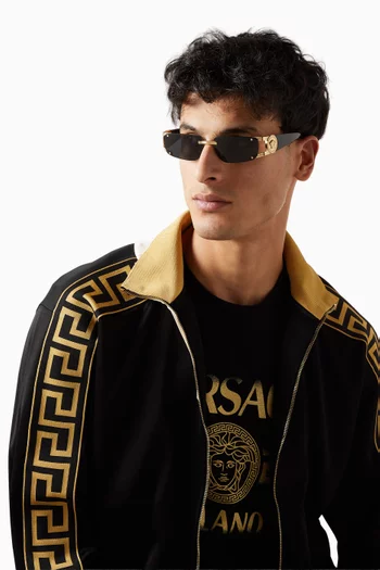 Medusa Rectangular Sunglasses in Acetate