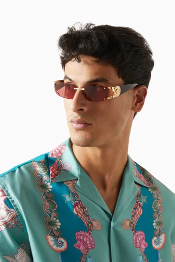 Rectangle Sunglasses in Acetate