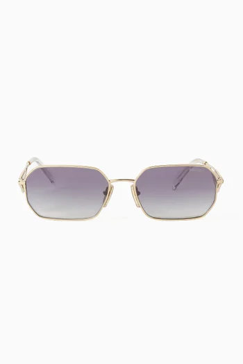 Irregular Sunglasses in Metal