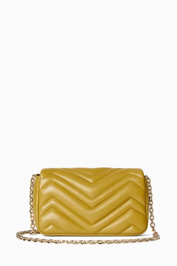 Super Mini GG Marmont Bag in Matelassé Leather