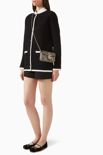 حقيبة كتف مارمونت ميني بشعار حرفي GG تويد