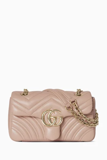 Small GG Marmont Shoulder Bag in Lambskin
