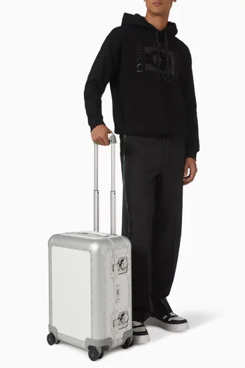 حقيبة سفر بورتر لمقصورة الطائرة بشعار حرفي GG قنب سوبريم ومعدن