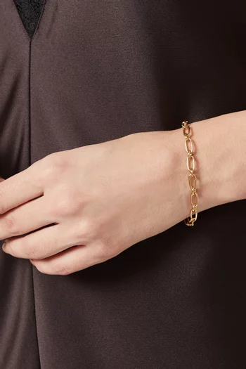 Chain Bracelet in Plated Brass