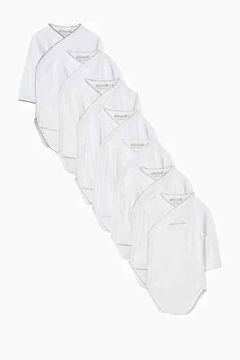 طقم لباس قطعة واحدة قطن، 7 قطع