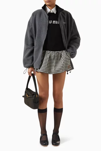 سترة منسوجة بشعار الماركة صوف وكشمير