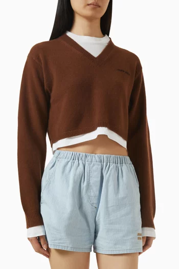 Crop Sweater in Cashmere