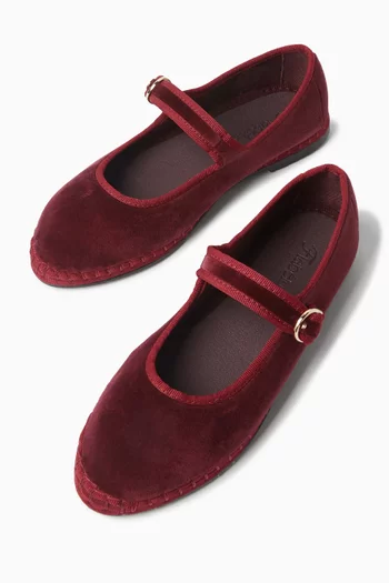 Lucrecia Mary Jane Shoes in Velvet