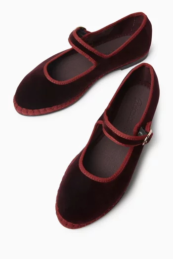 Boris Mary Jane Shoes in Velvet