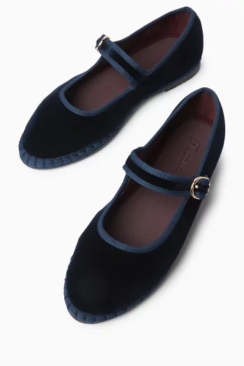 Molly Mary Jane Shoes in Velvet