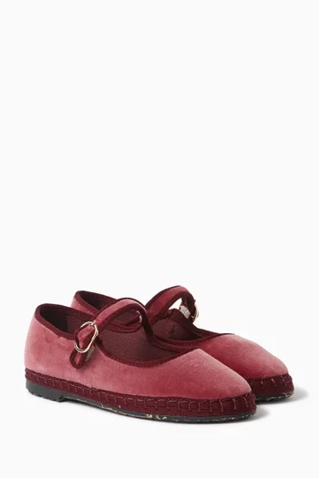 O'Brien Mary Jane Shoes in Velvet