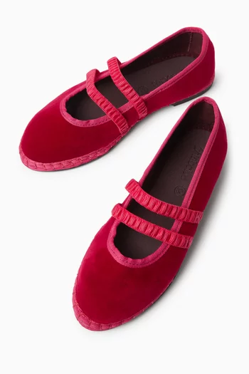 Laurance Mary Jane Shoes in Velvet