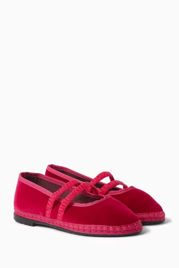Laurance Mary Jane Shoes in Velvet