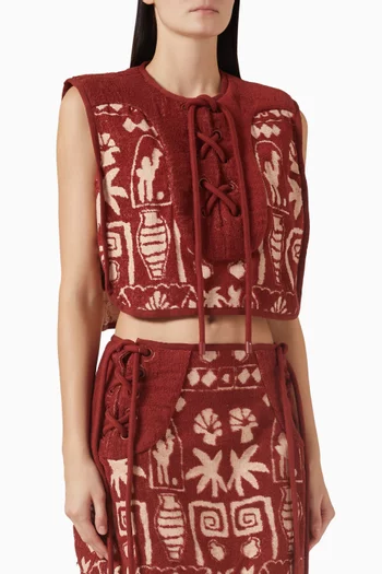 بلوزة مايا بأربطة