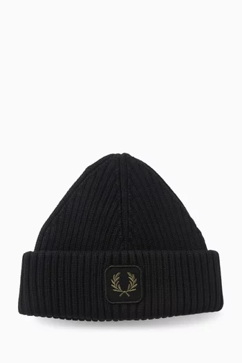 قبعة بيني مضلعة قطن