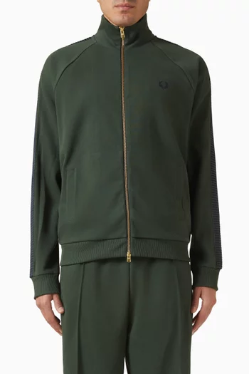 Dash Taped Track Jacket in Cotton-blend