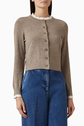 Eleome Cardigan in Wool Blend