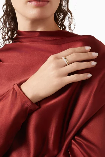 Bree Rings in 14kt Gold-plated Brass, Set of 2