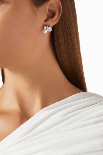 أقراط فورا نحاس مطلي روديوم