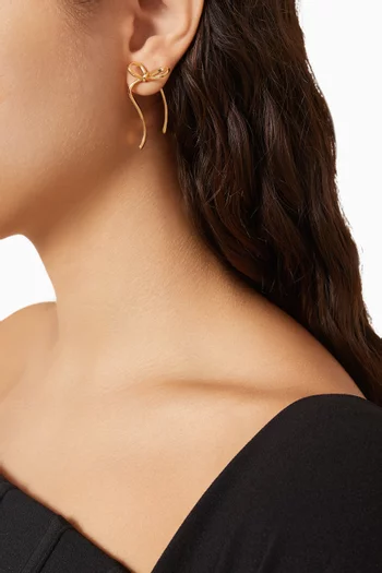 أقراط متدلية كارولين بتصميم عقدة