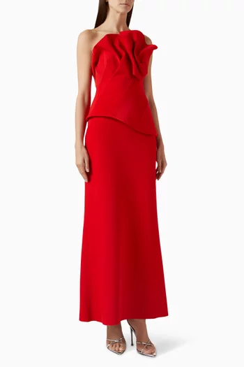 Esher Maxi Dress in Scuba