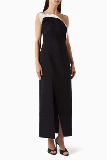 Droxford Ruffled One-shoulder Dress