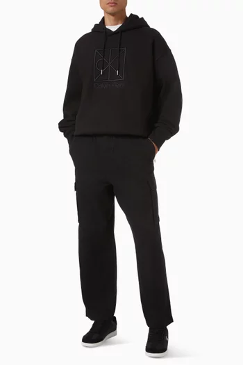 Logo Hoodie in Cotton Terry