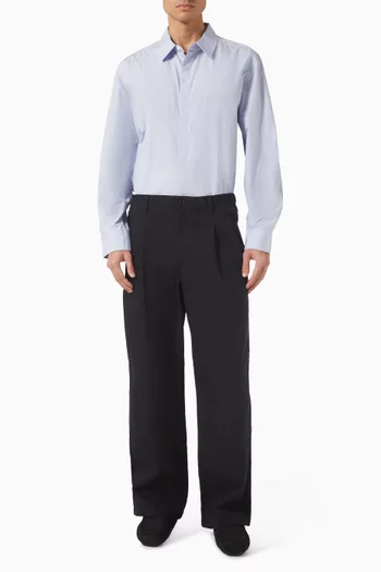 Relaxed Button-down Shirt in Cotton