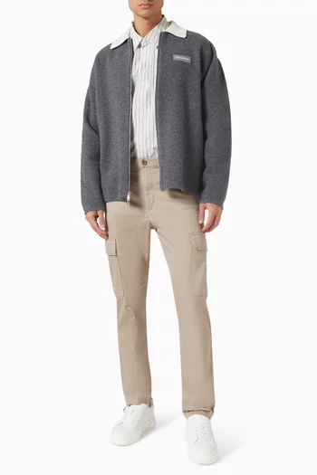 قميص بقصة فضفاضة قطن