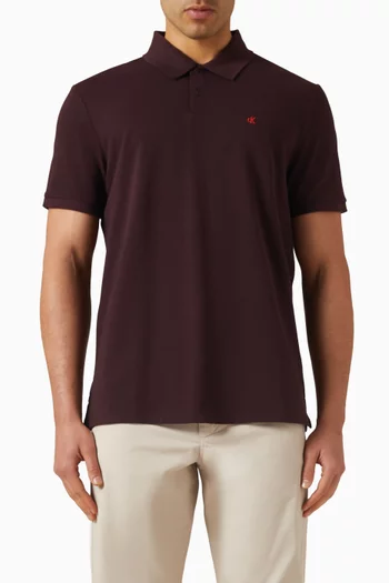Monogram Polo Shirt in Cotton-piqué