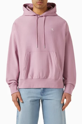 كنزة بغطاء رأس فاخرة بقصة فضفاضة صوف