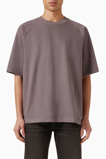Cosy Flatback Rib T-shirt in Cotton-blend