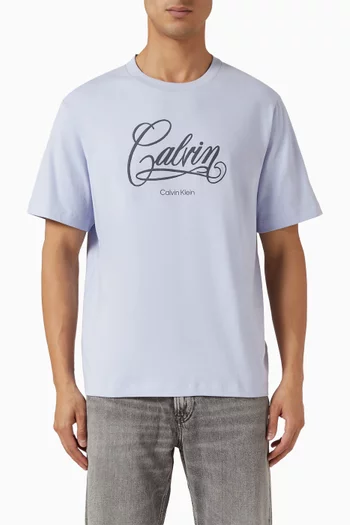 تي شيرت بطبعة قطن